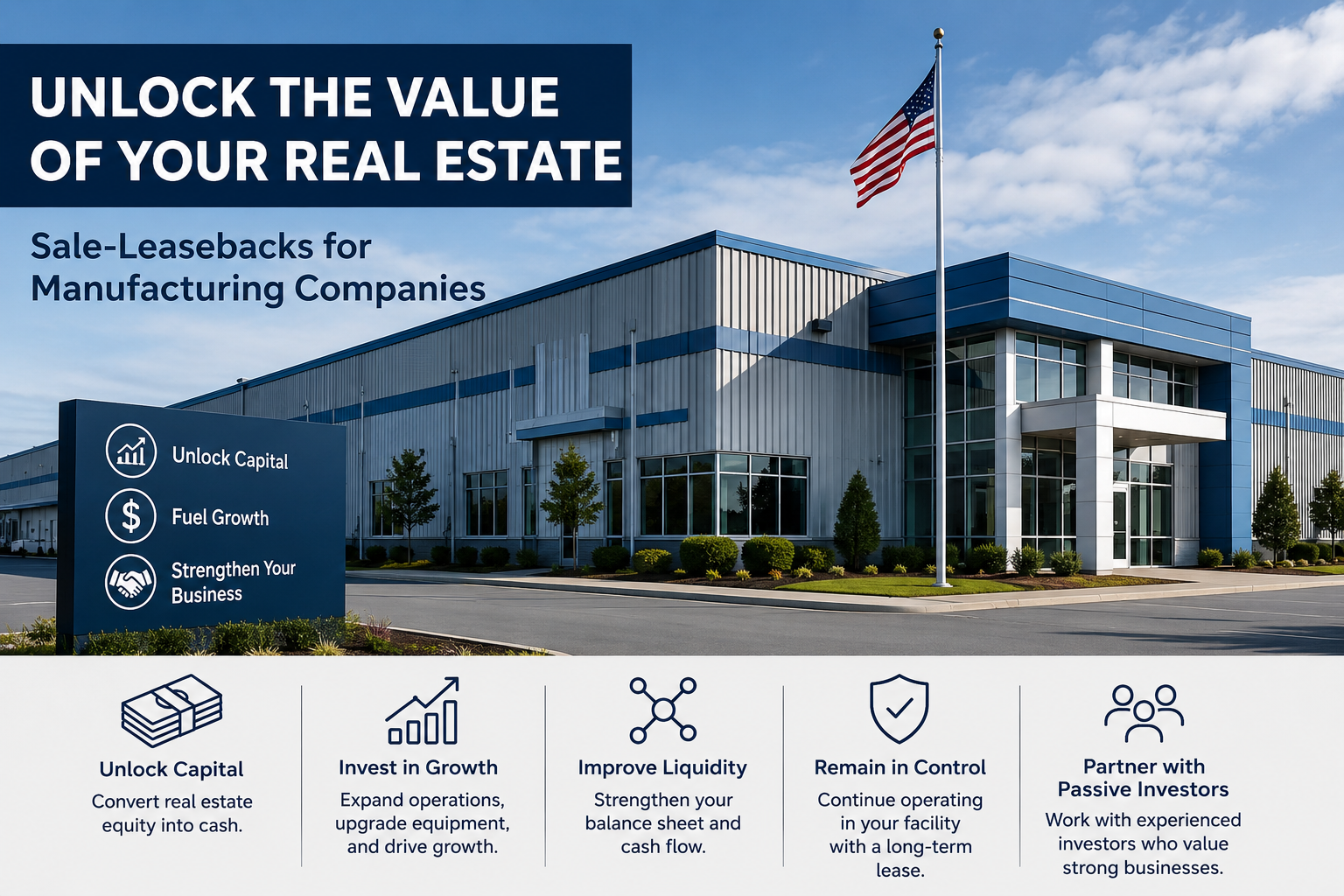 How Manufacturing Companies Can Unlock Capital Through Sale-Leasebacks