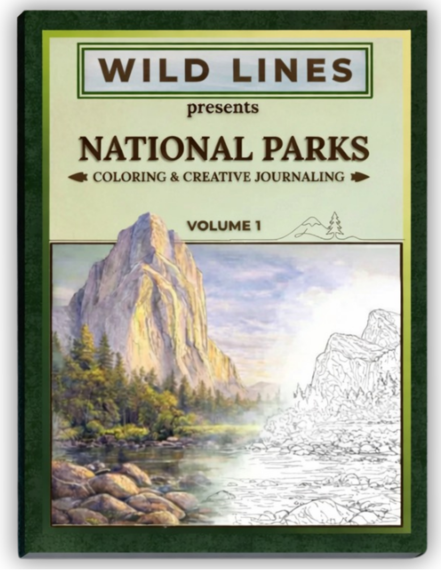 Wild Lines — National Parks Coloring & Creative Journaling, Volume 1