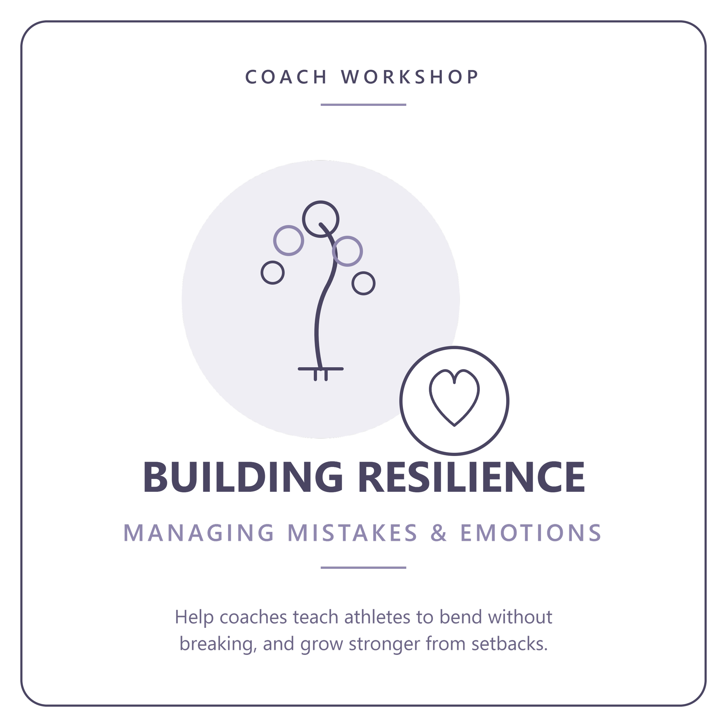 Building Resilient Athletes: Managing Mistakes & Emotions