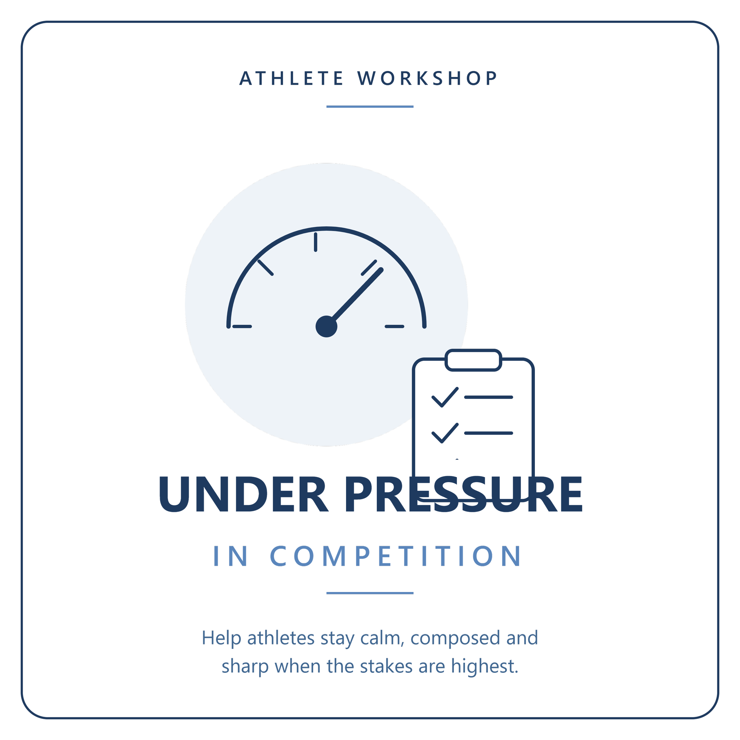 Performing Under Pressure