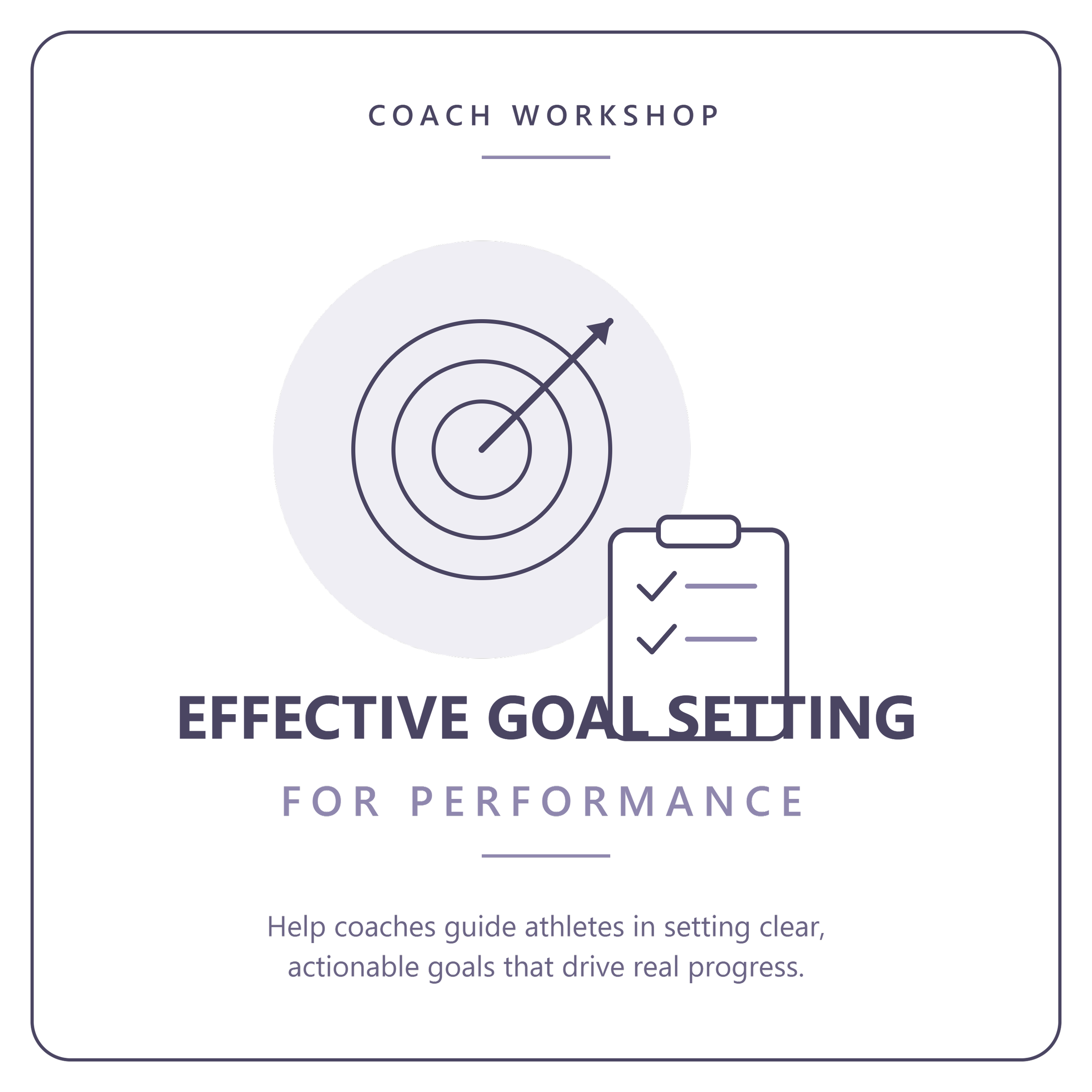 Effective Goal Setting for Athlete Development