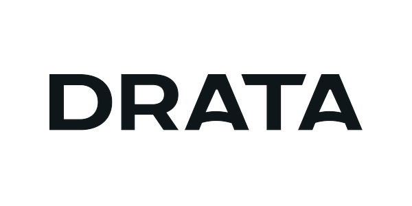 The word 'DRATA' in black capital letters on a white background.
