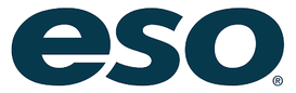 ESO logo in white on a dark background