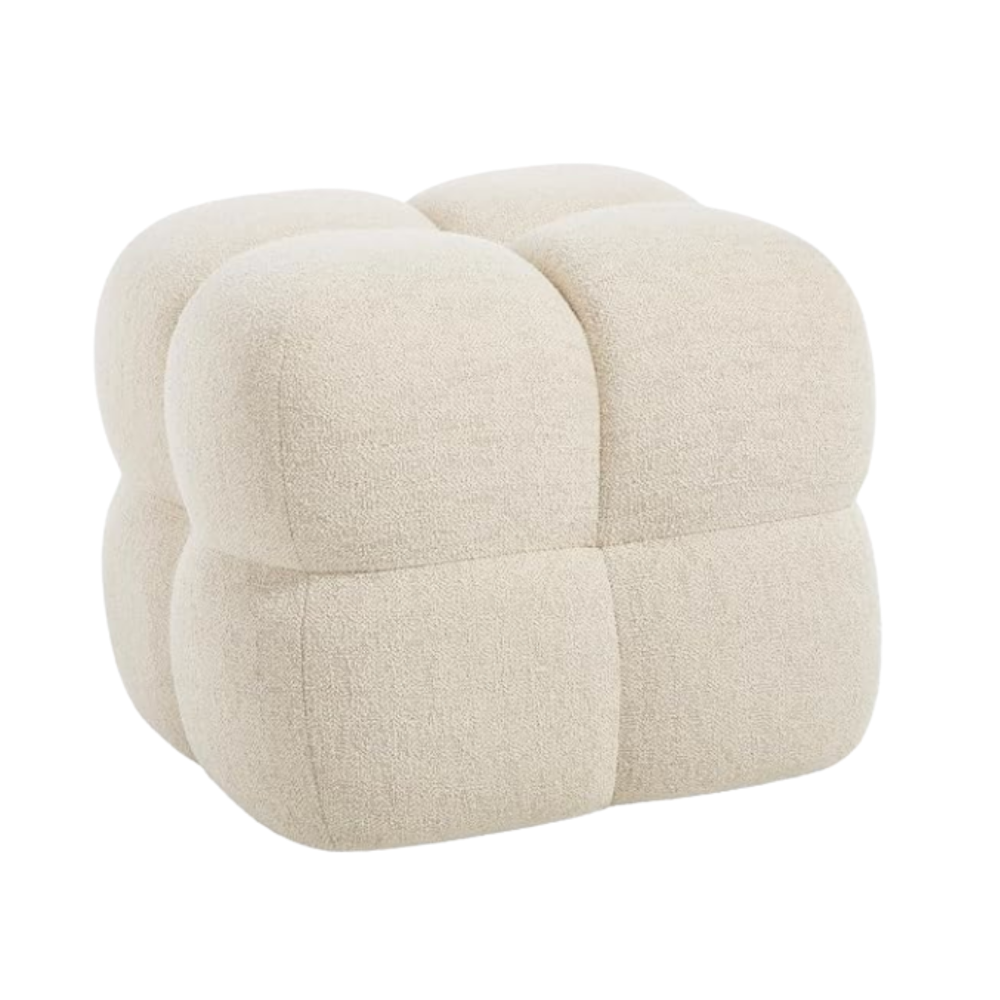 Square Ottoman - Cream
