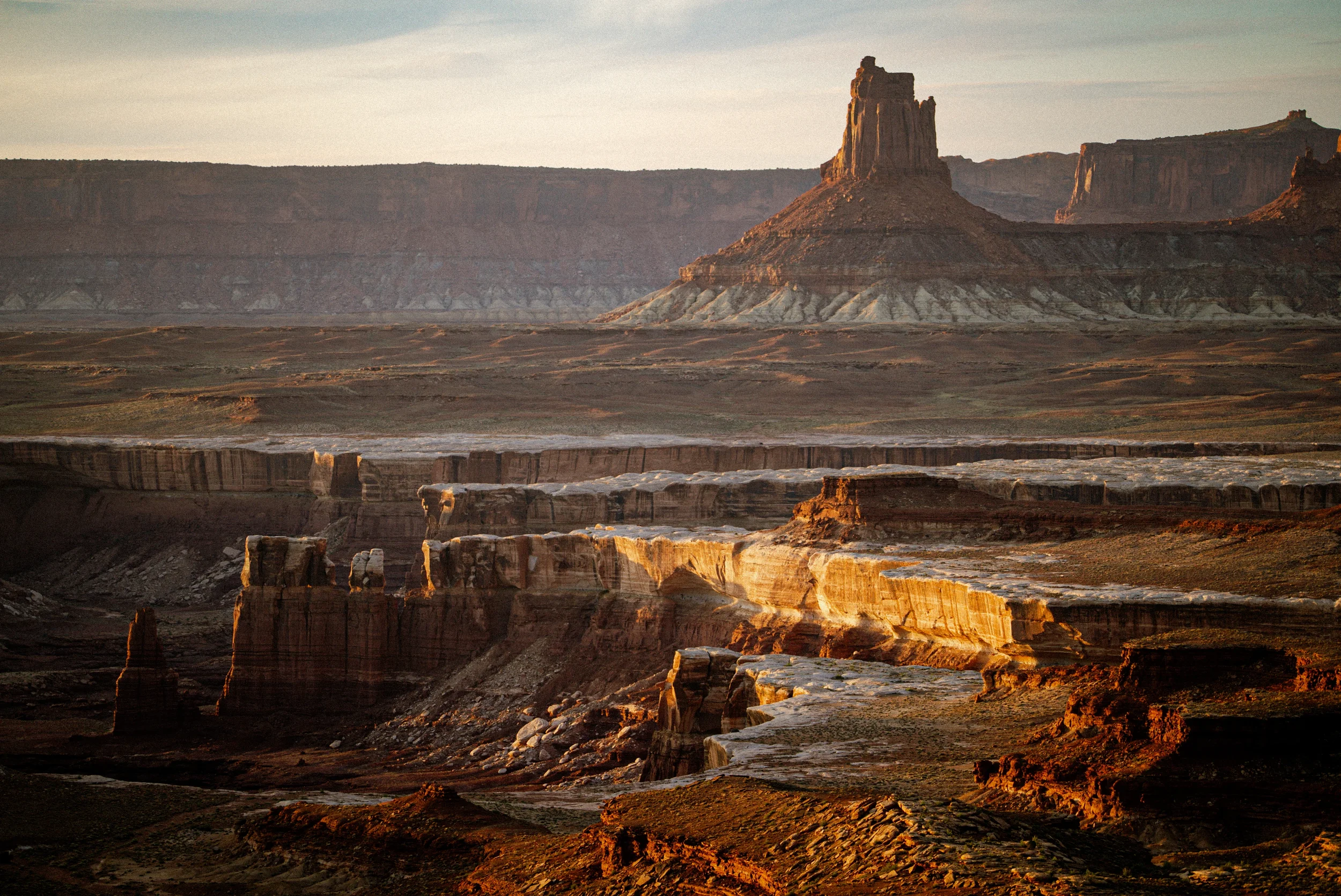 sandstone tower in canyonlands national park