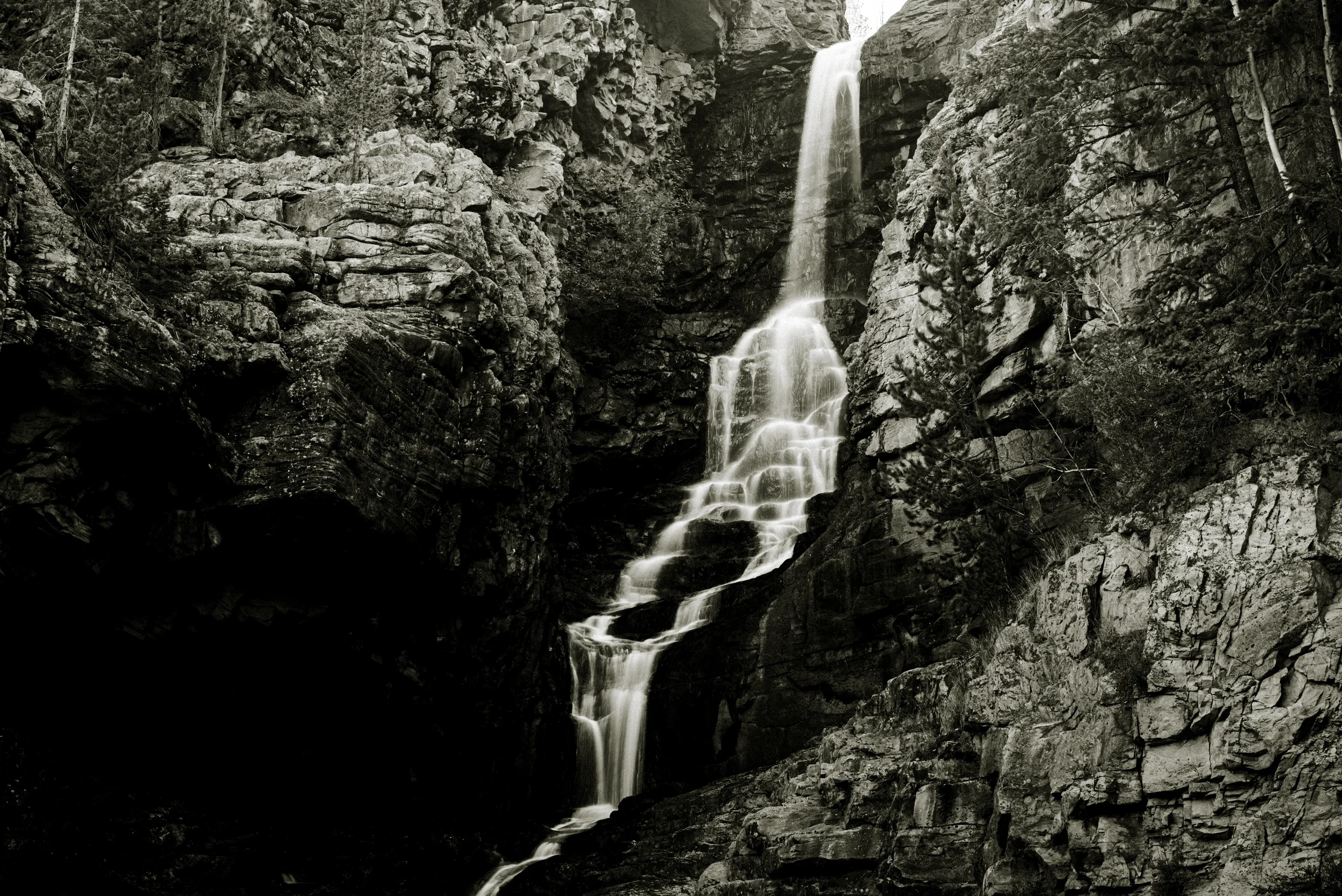 spencer falls on the little deer creek river