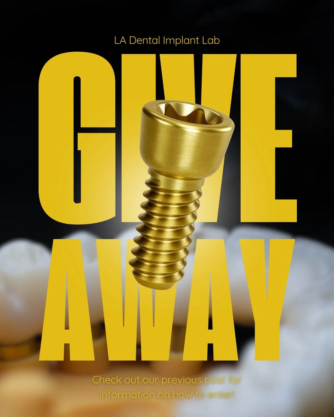 We&rsquo;ve teamed up with the lab to bring you an exciting giveaway you don&rsquo;t want to miss.

One lucky winner will receive a 10-pack of Vortex Screws, designed for precision, stability, and reliable performance in implant procedures.

To enter