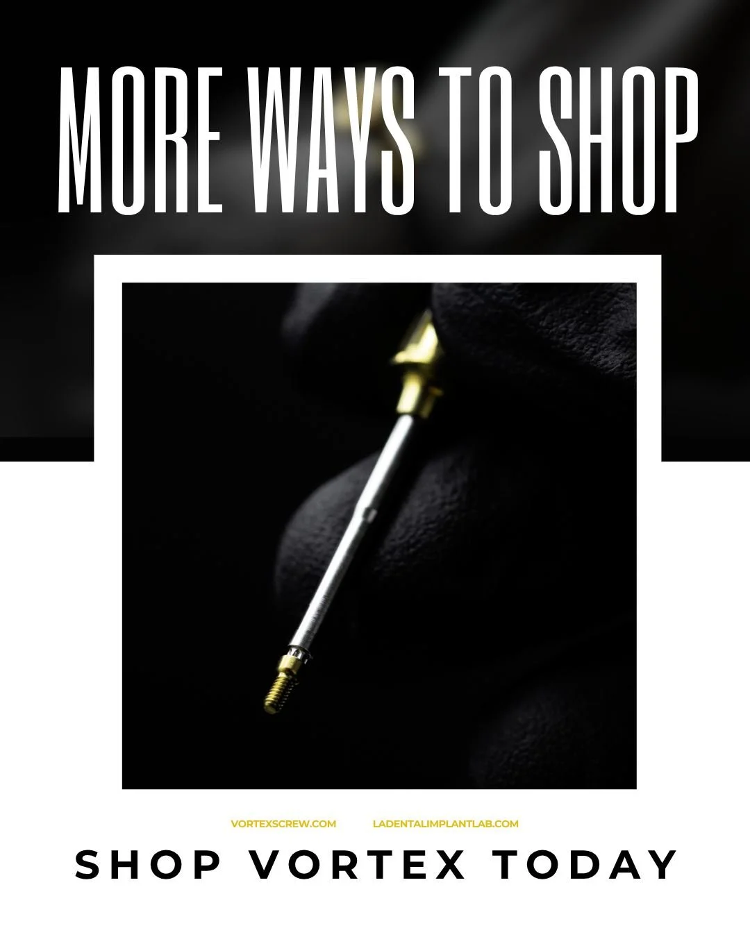 We&rsquo;ve streamlined access to the Vortex system to improve your workflow and ordering experience.

Our new dedicated platform allows clinicians to browse and purchase Vortex components directly, with a more efficient and user-friendly interface. 