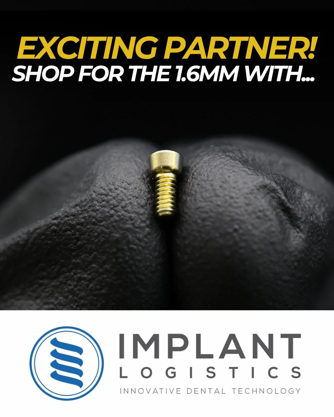 Exciting news for our customers!

We're pleased to announce that our 1.6mm screw is now being manufactured and distributed by Implant Logistics.

This partnership ensures the same high-quality product you've come to rely on, now with the added effici