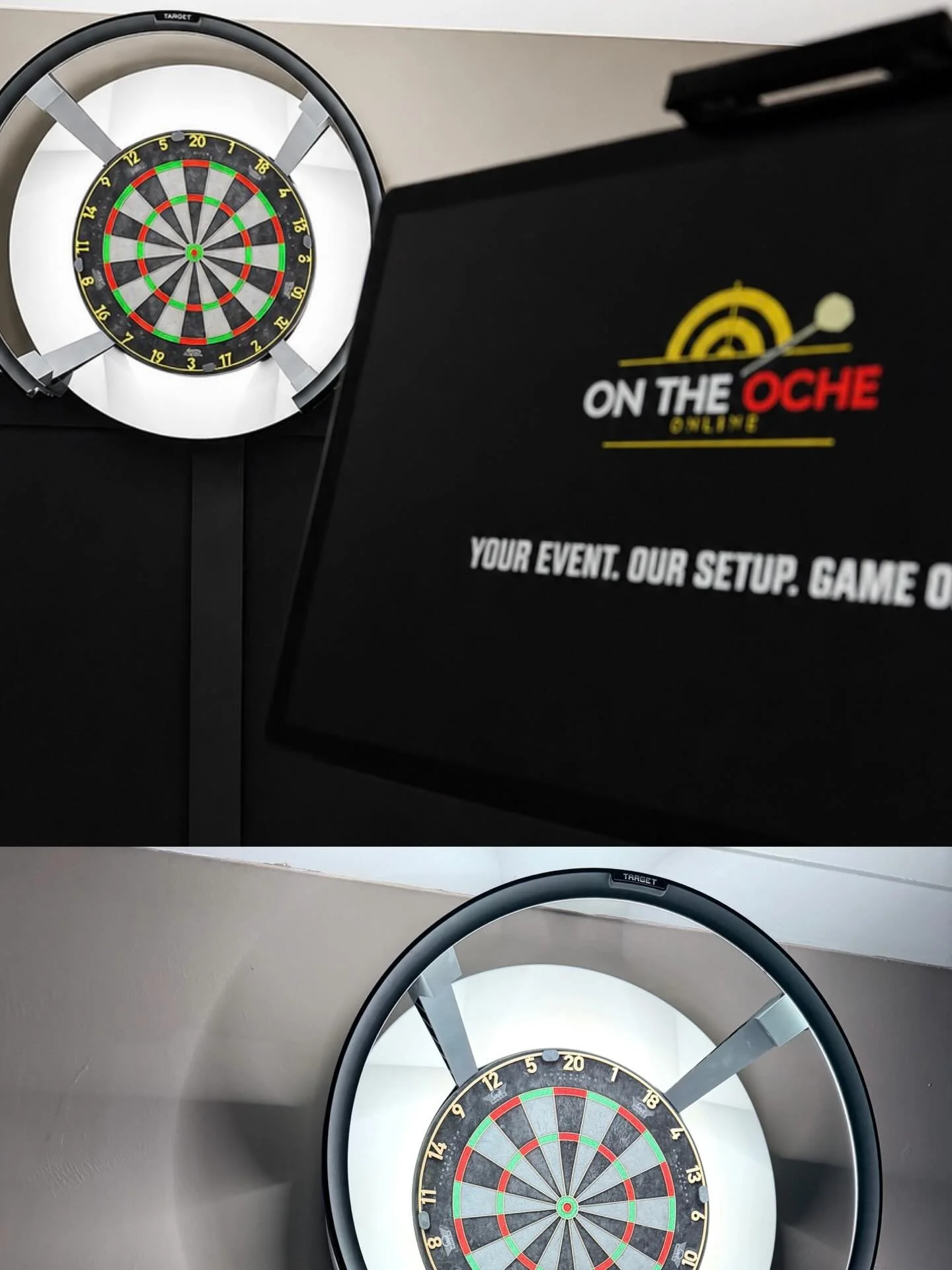 All of our packages include a Target Omni Auto Scoring System for easier scoring at your event 🎯👏🏼 #darts #dartscommunity #targetomni #weddinginspo #weddingentertainment