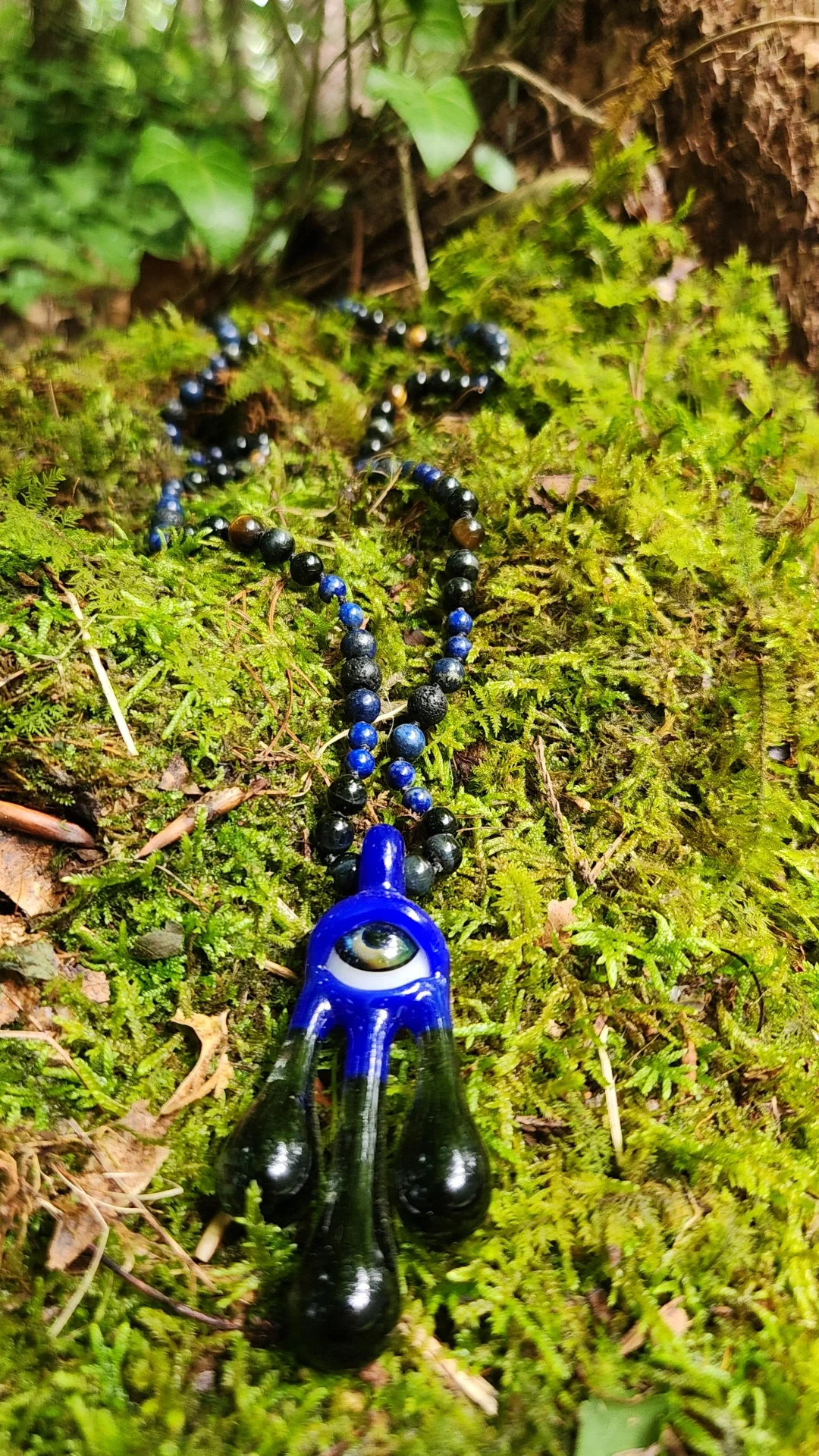 Fearn Gully Glass Mala Necklace Collab