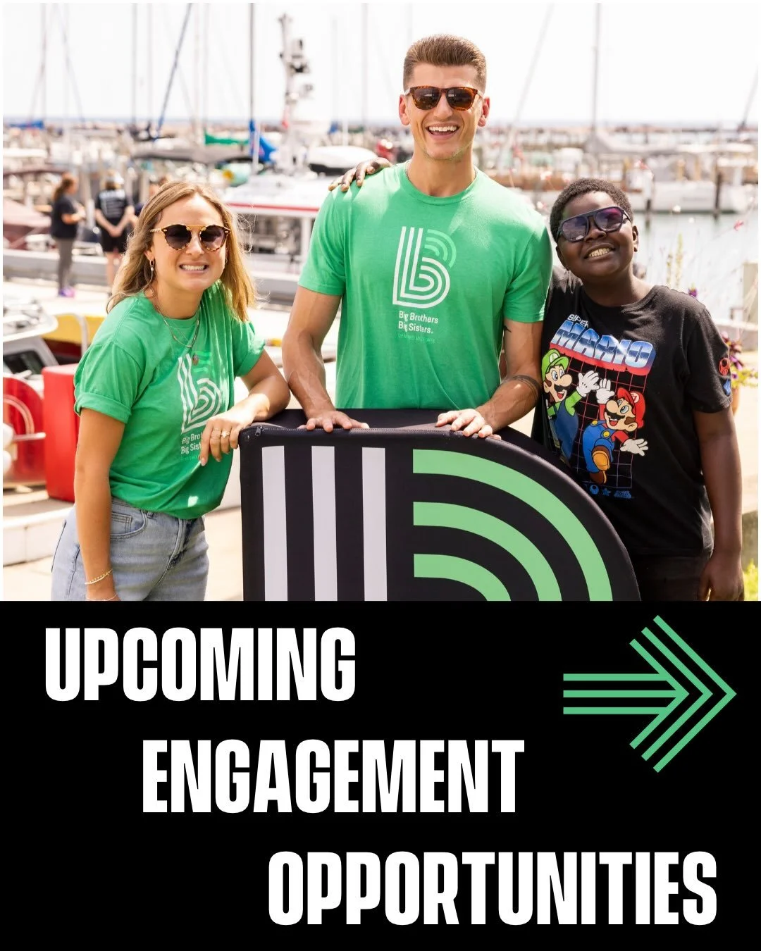 Check out some ways you can get involved with us! 💚

Wear BBBS on your sleeve with the brand new BBBS watch. Available now for pre-order on our website! ⌚💚

From now until the end of October in partnership with @vanhornautomotive for every new vehi