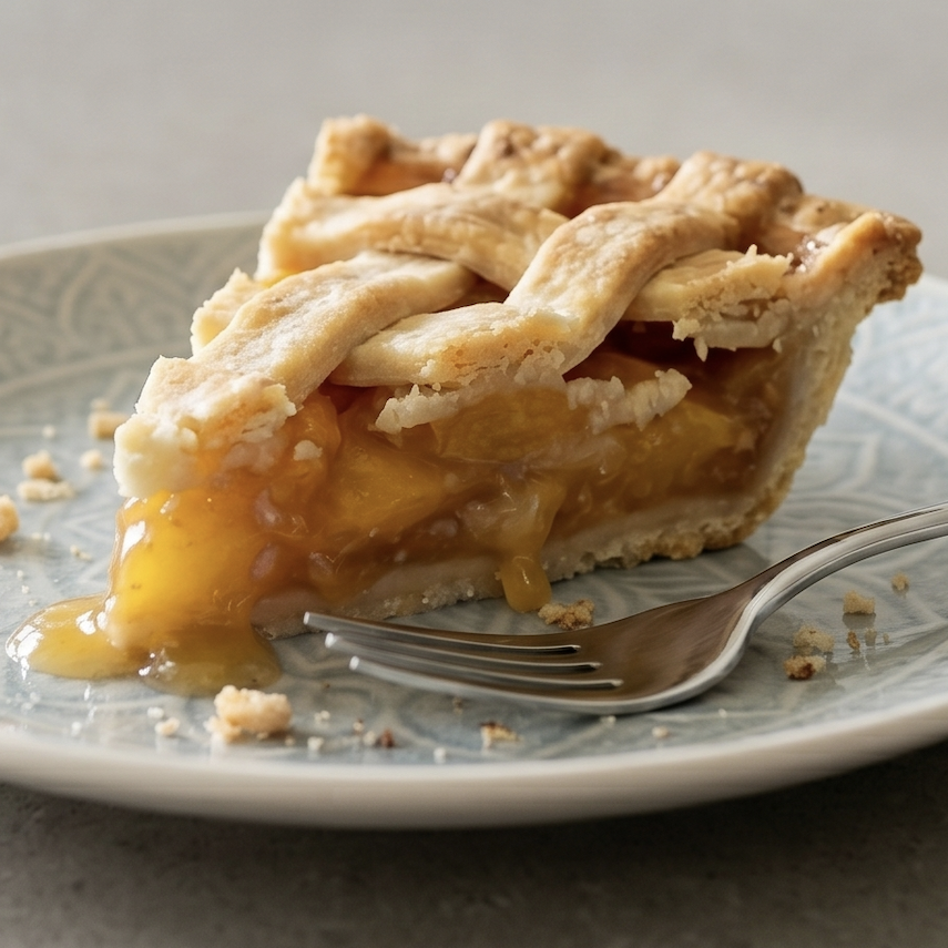 Mini Deep Dish Peach Pie