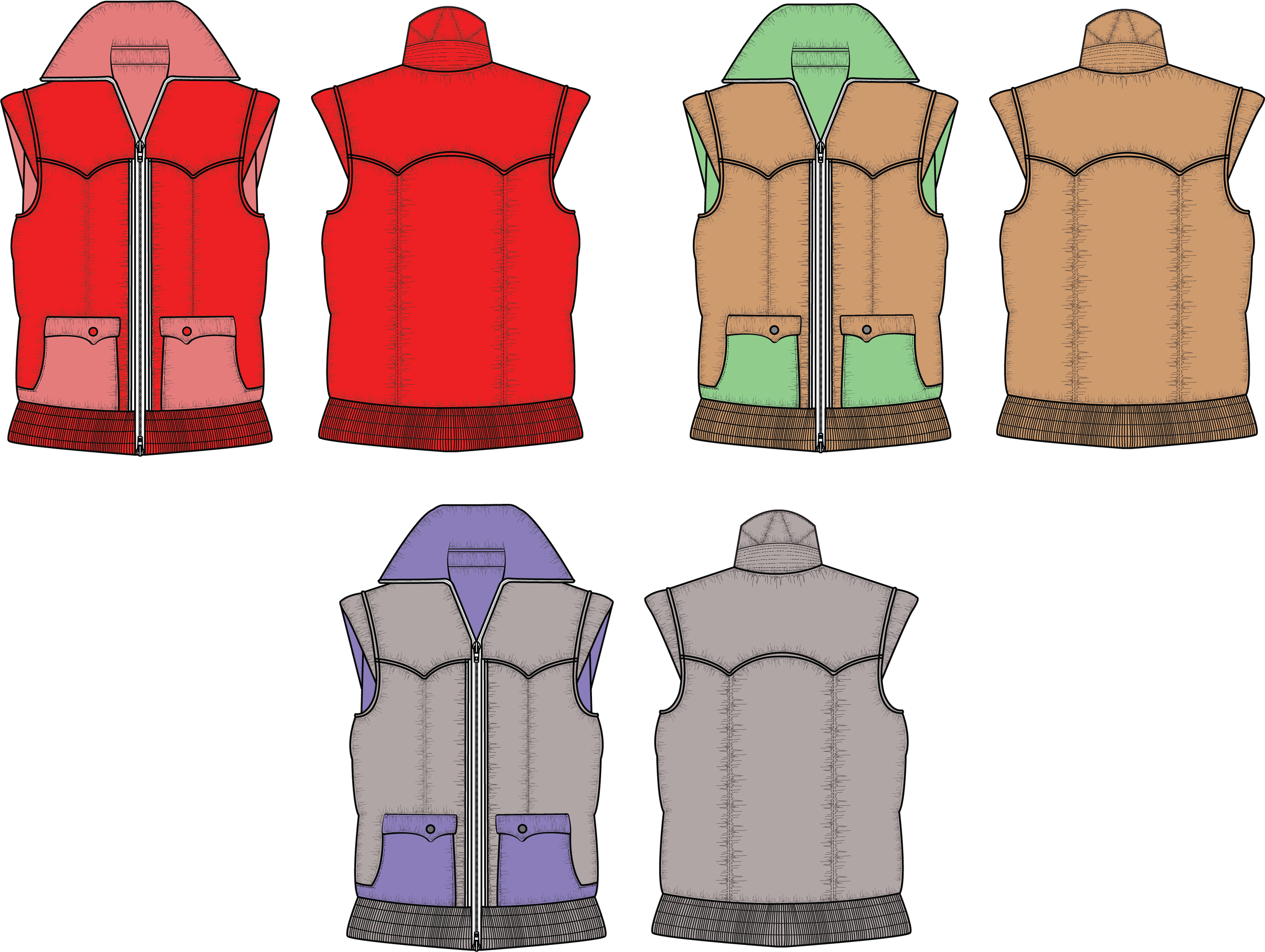 puffer vests for colorways tech flats.png