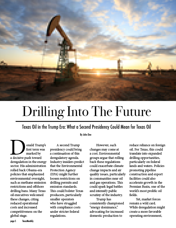 Oil pumpjack operating on the Texas oil field during sunset with a cloudy sky.