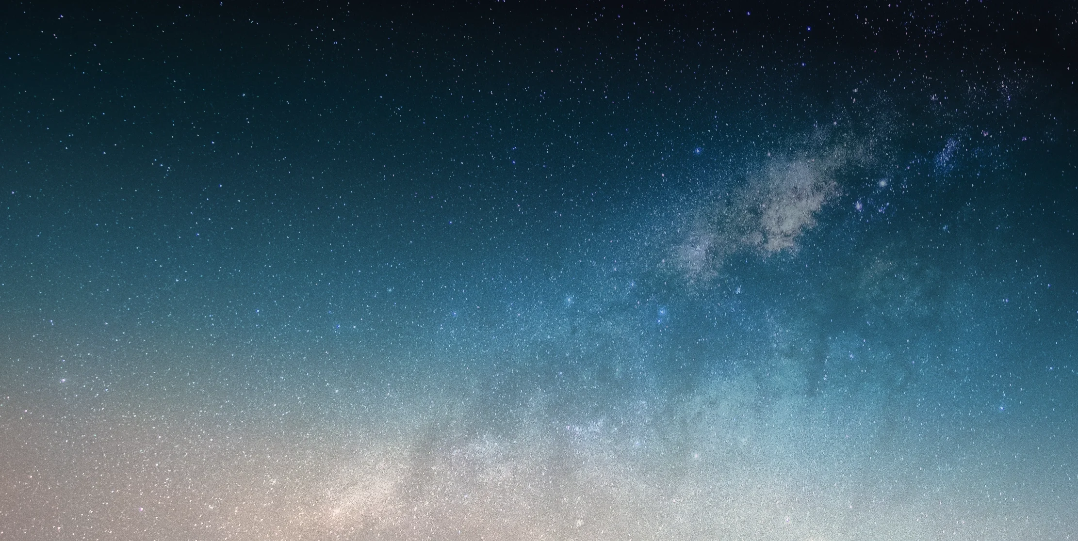 Night sky filled with stars and the Milky Way galaxy visible