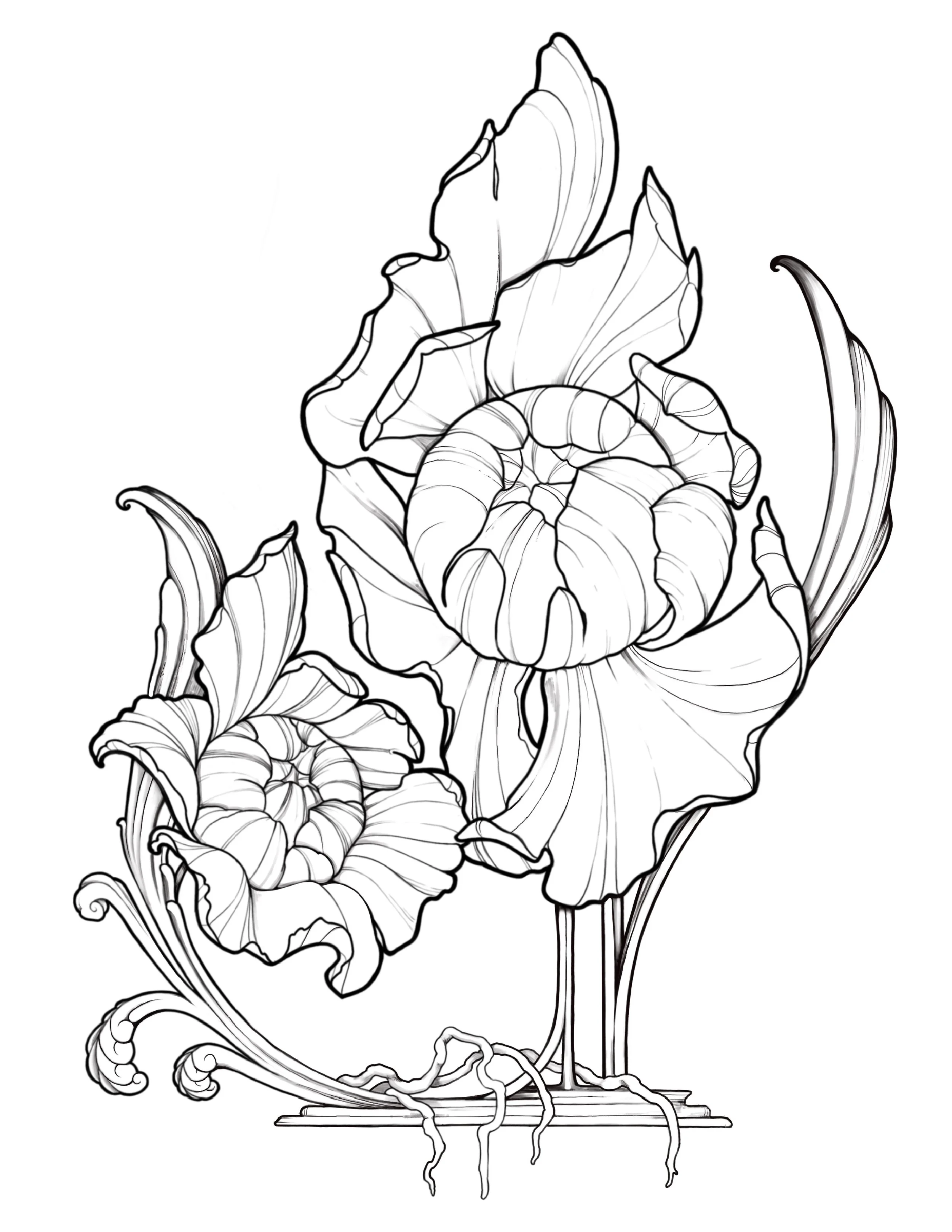 Art Nouveau Flora