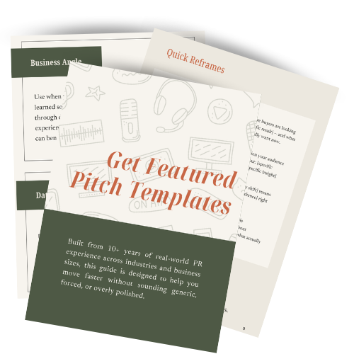 Get Featured Pitch Templates