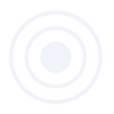 Three concentric rings with a small circle in the center, all in white on a black background.