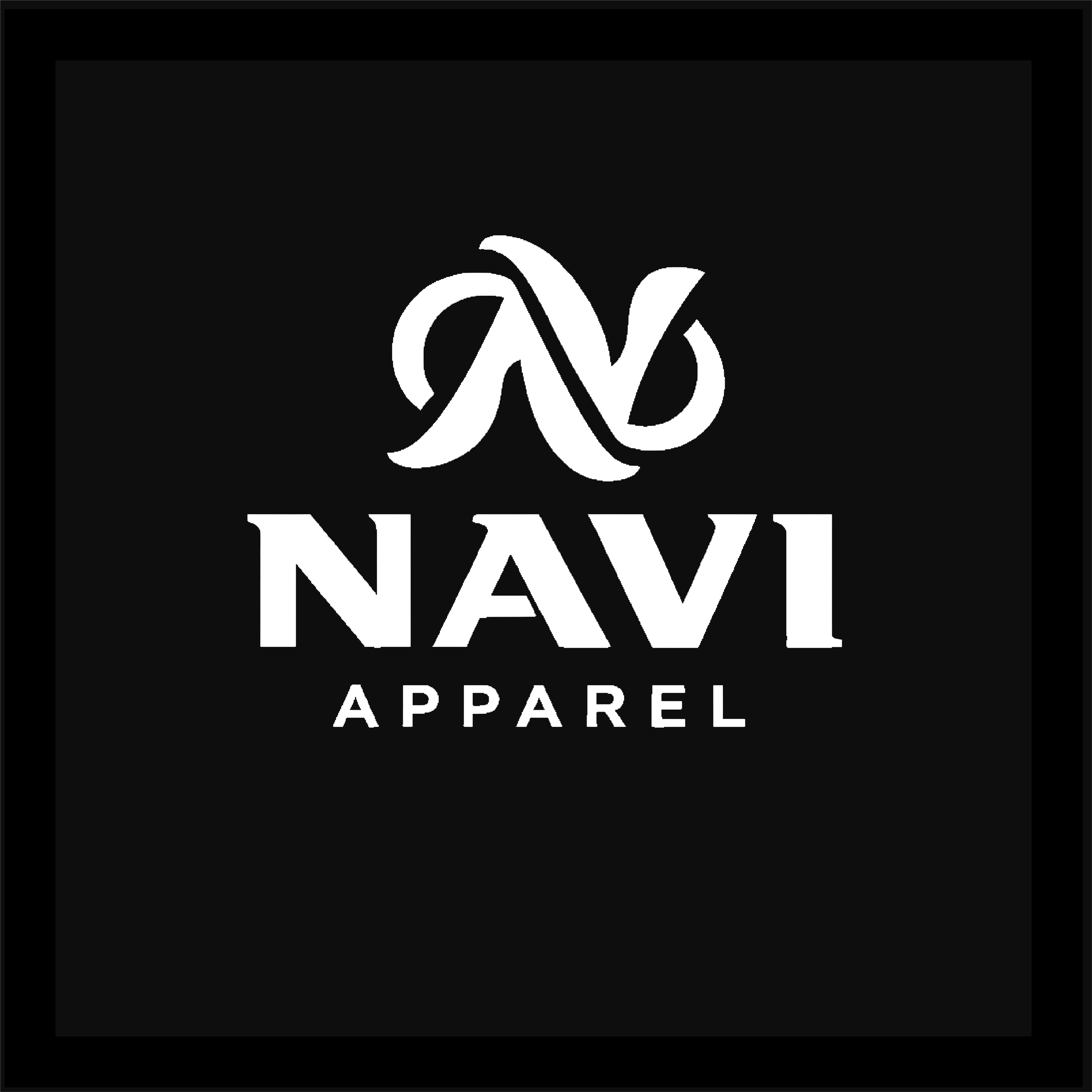 Logo for Naval Apparel with a stylized monogram and the text 'NAVA L APPAREL' on a black background.