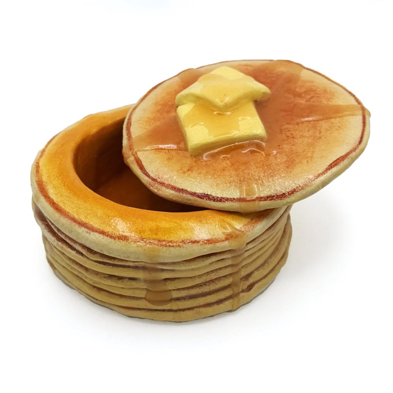 Stack of pancakes box