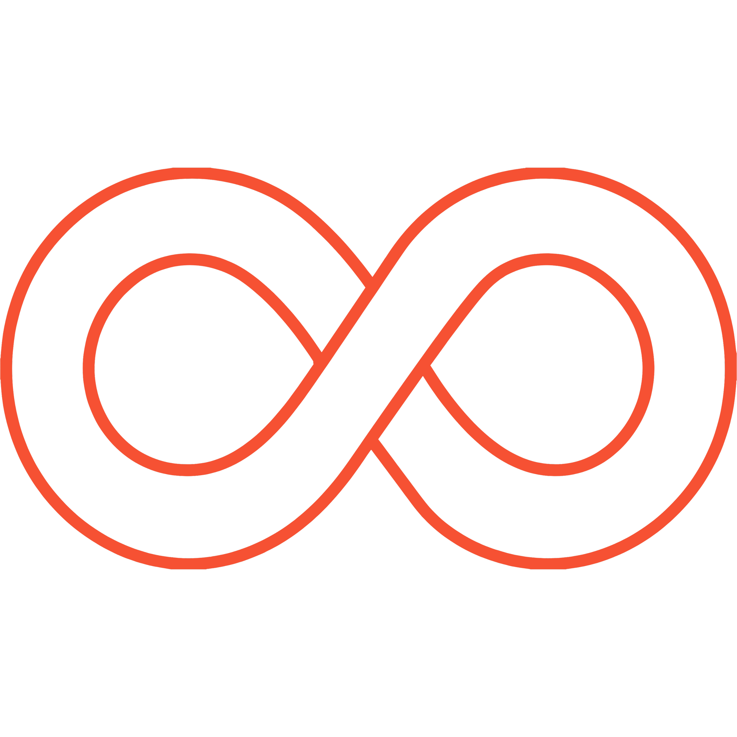 HOOPS infinity symbol in red