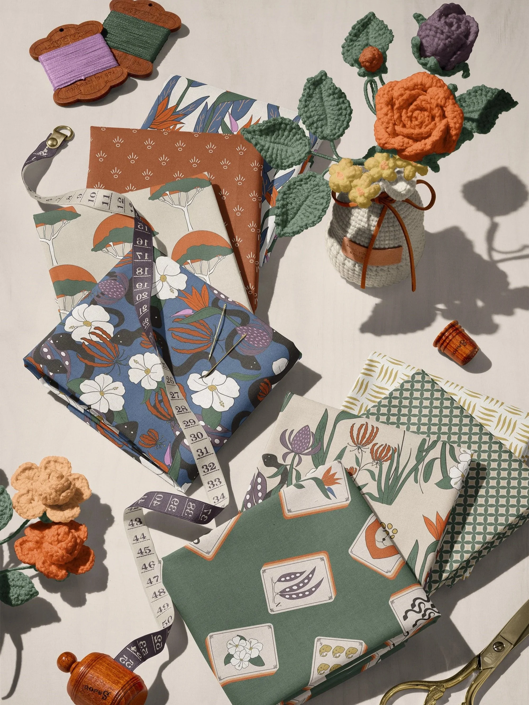 Folded+Fabrics+and+Crocheted+Flowers.jpg