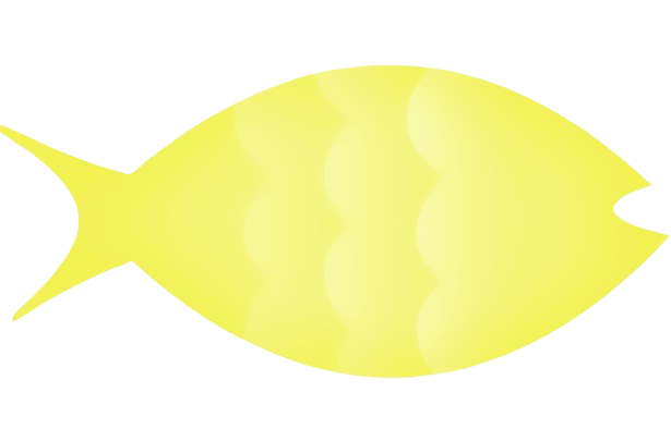 A yellow fish with a streamlined body and a forked tail.