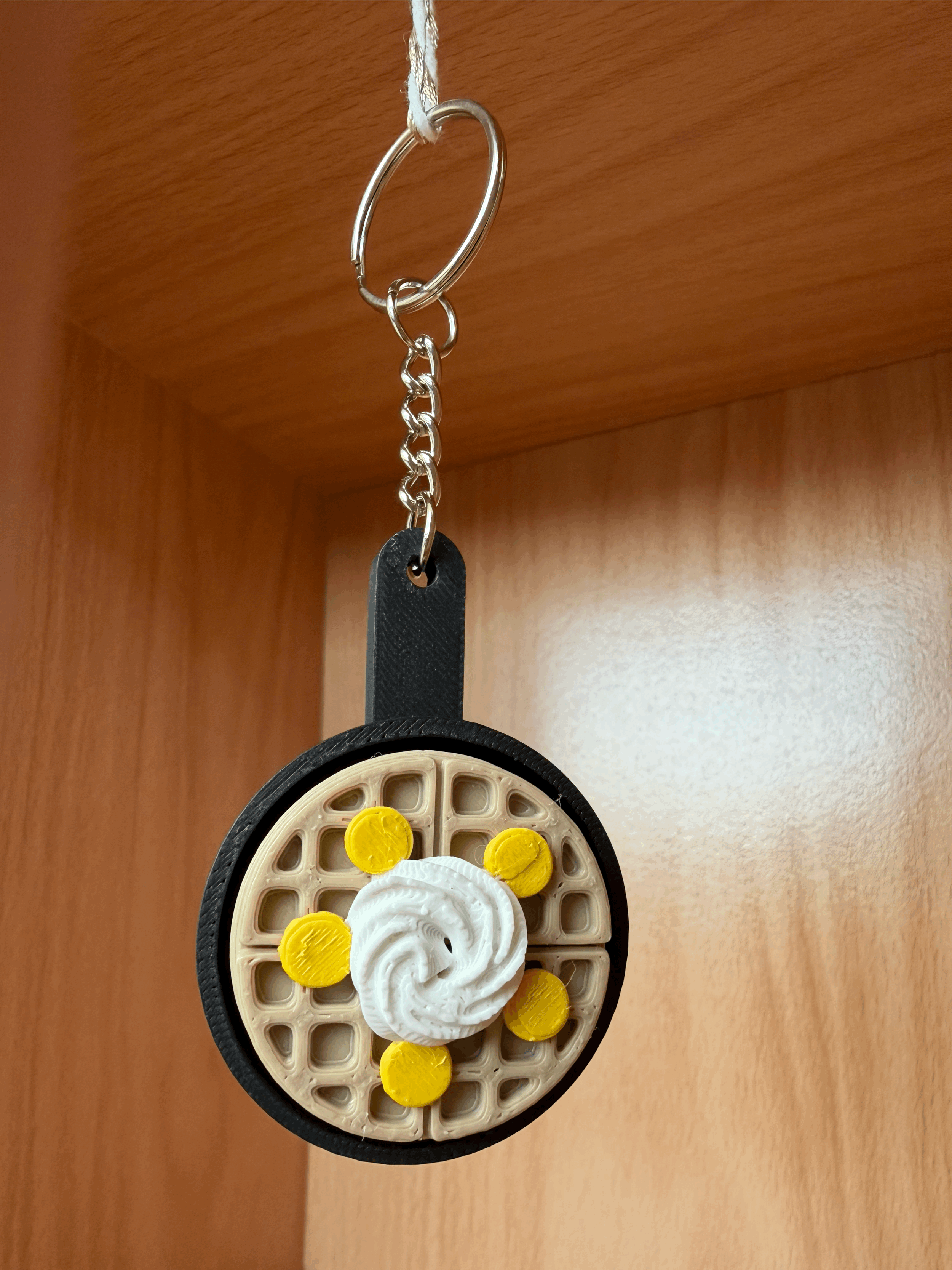 Waffle Pan with Banana & Cream