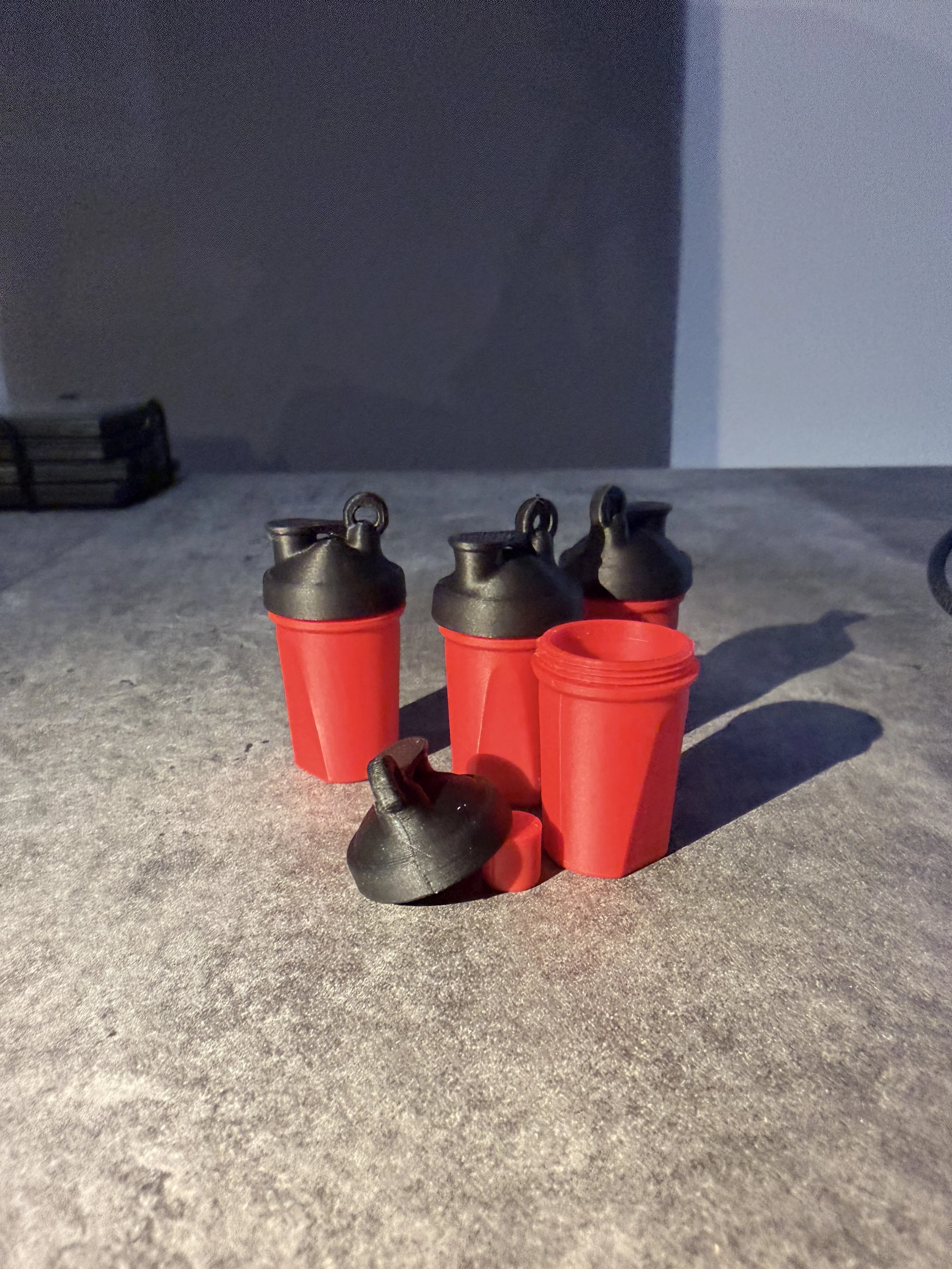 Mini Protein Shaker - Red/Black