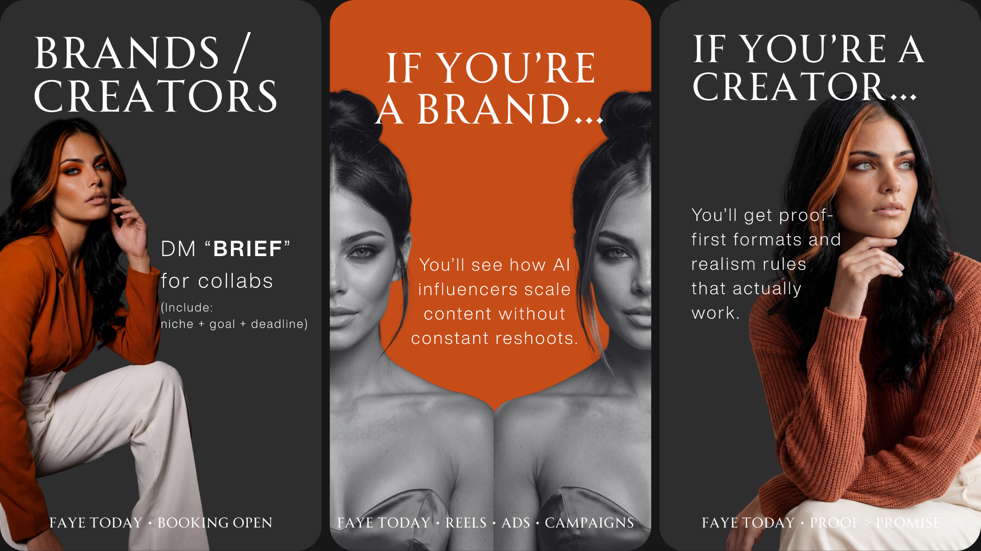 Faye trend/dance content still — AI UGC creator feed