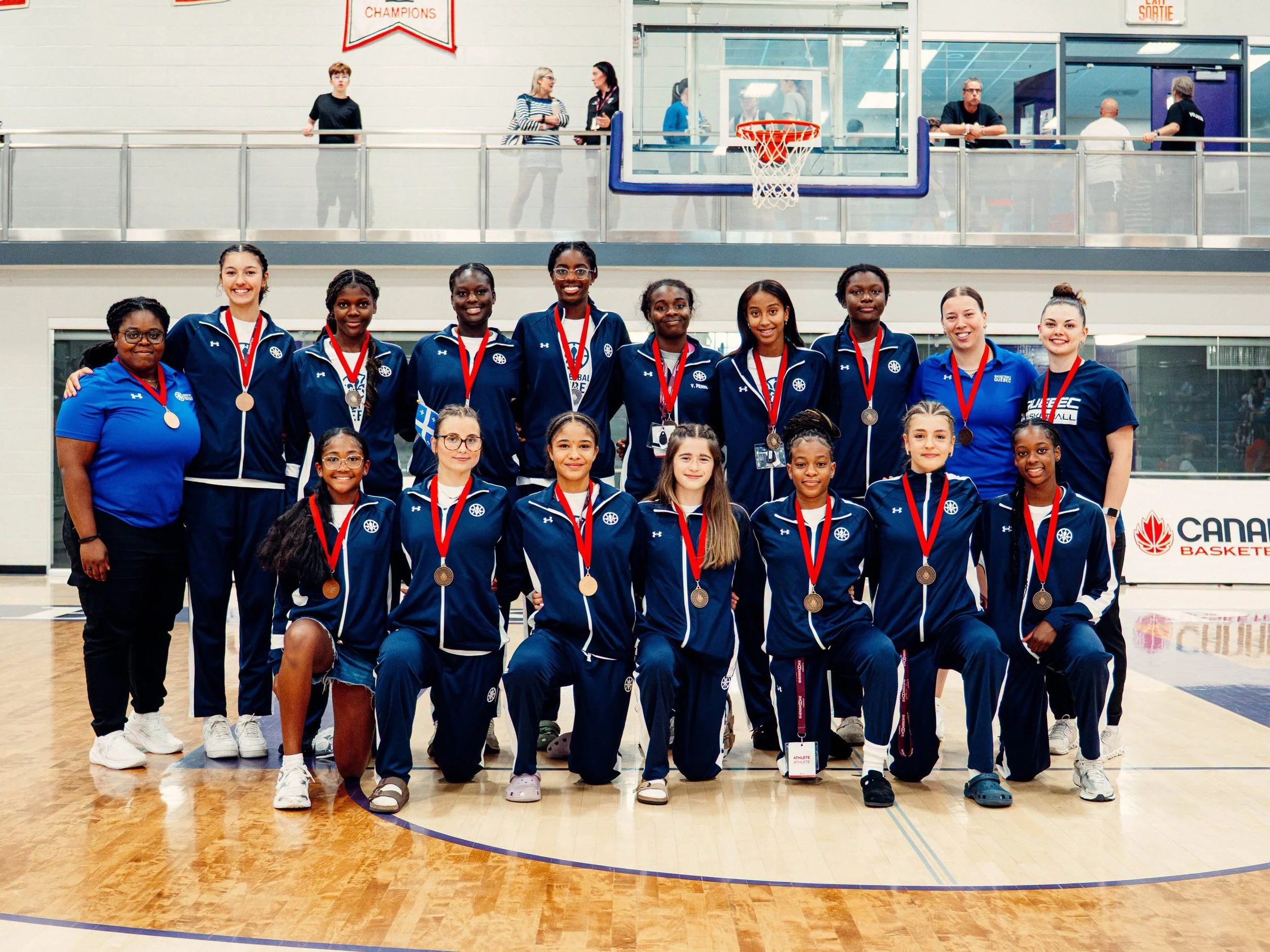 Championnats nationaux de basketball : Équipe Québec féminin décroche le bronze en U15, sixième place en U17