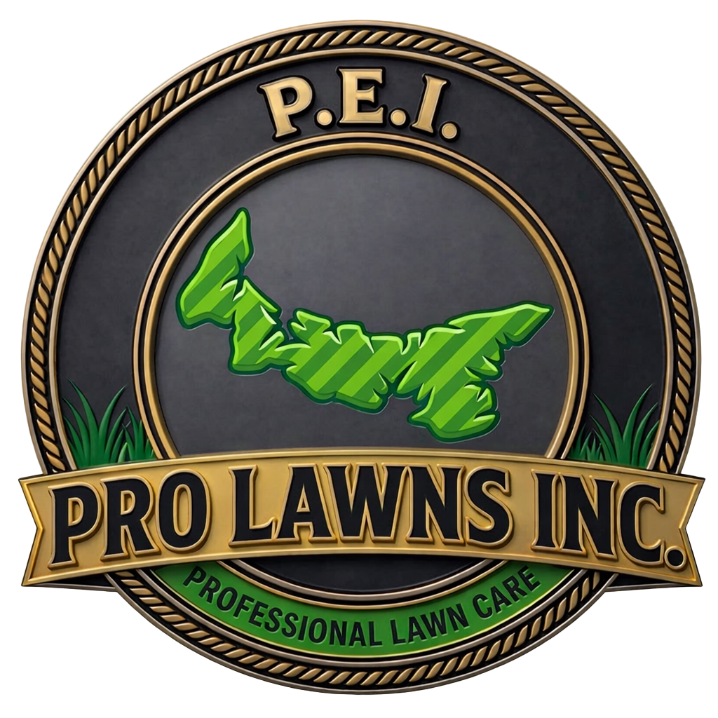 Logo for Pro Lawns Inc., a professional lawn care company.