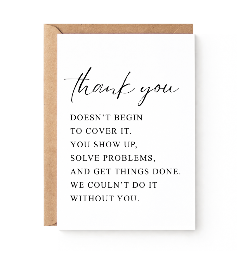 Couldn't Do It Without You Card Set