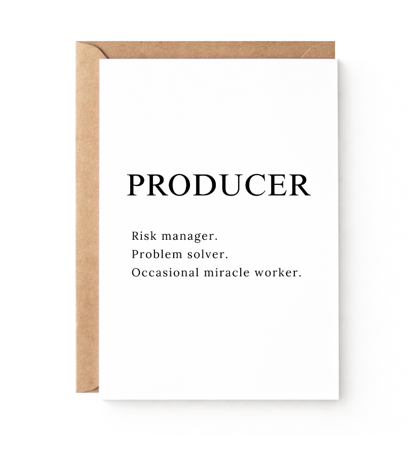 Humorous Producer Card Set