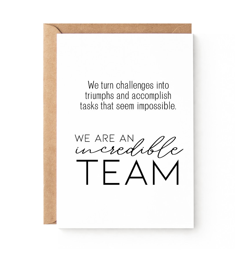 Incredible Team Card Set