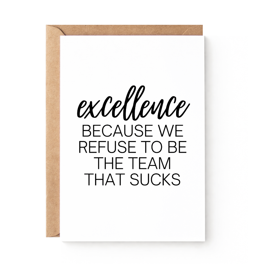 Team Excellence Card Set
