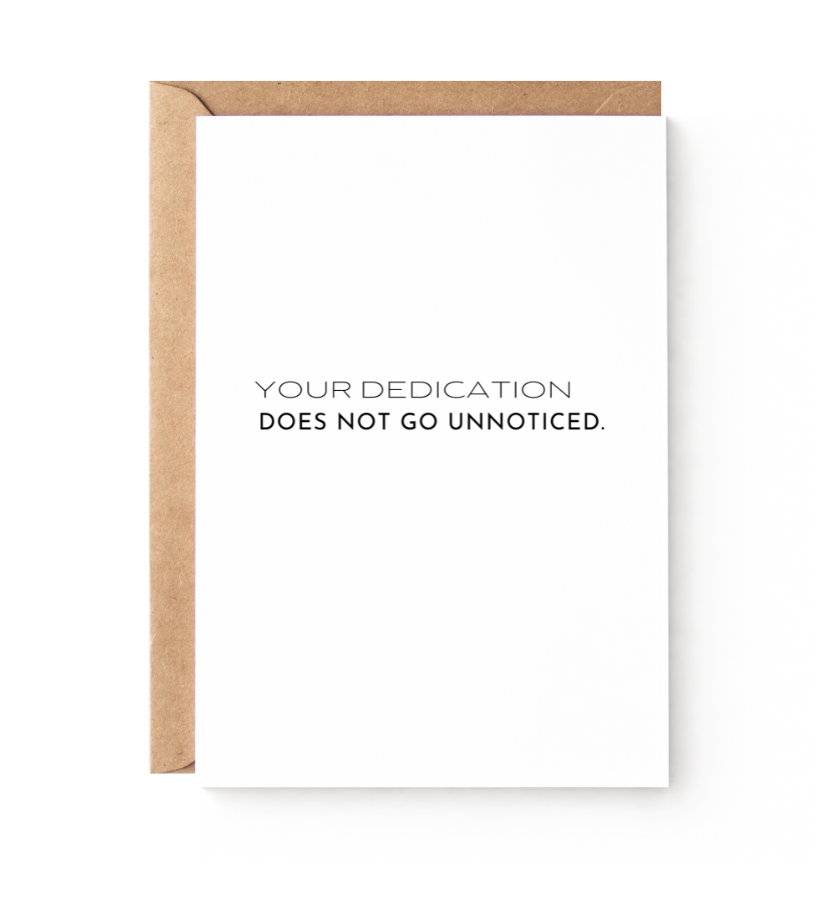 Team Dedication Card Set