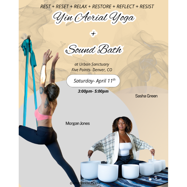 Yin Aerial Yoga &amp; Sound Bath 