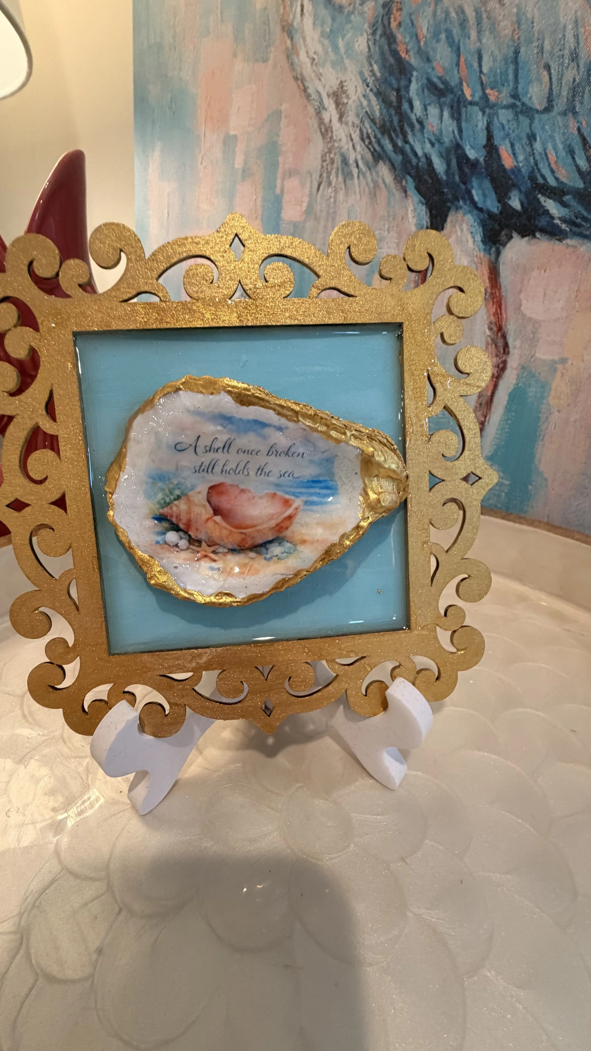 Elegant Coastal Oyster Shell Decor