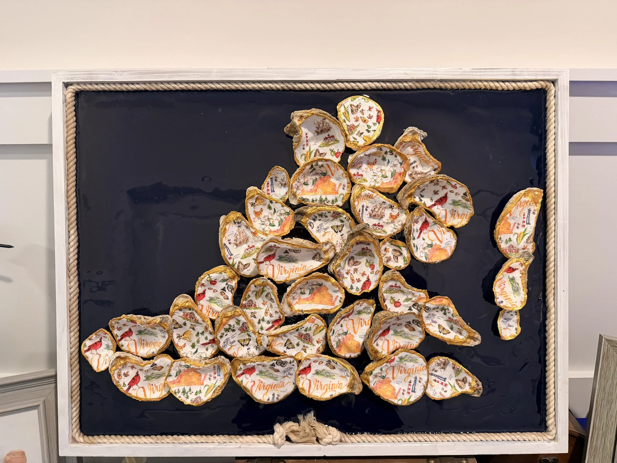 Oyster Shell Map of Virginia