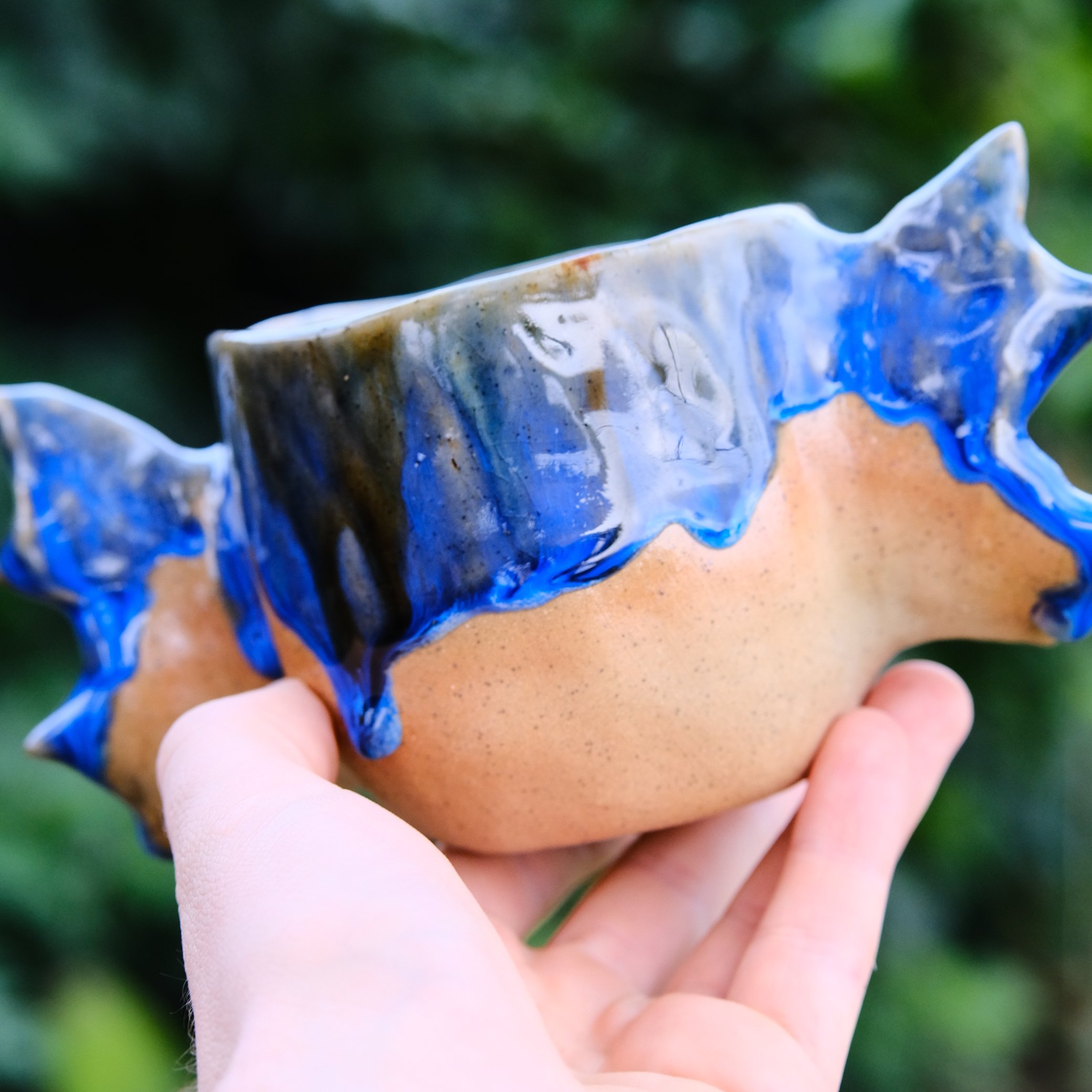 mythical faun inspired ceramic mug handcrafted in australia