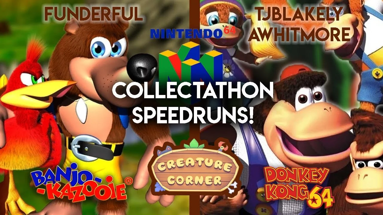 Showrunning: Creature Corner N64 Collectathon Episode -- I run a biweekly show on the Games Done Quick channel called Creature Corner! In this show, I assemble gamers who play games that star non-human characters and make a cohesive show out of their