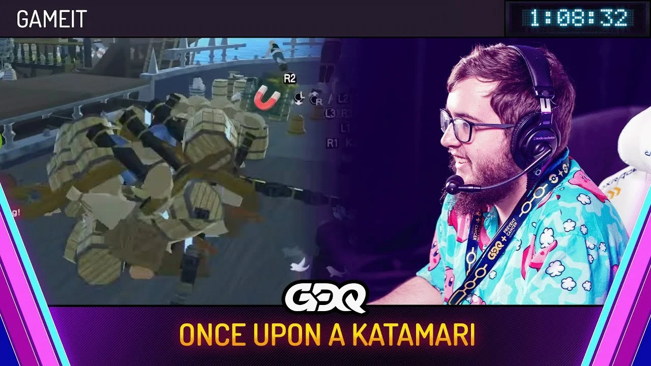 Hosting: Games Done Quick Katamari Showcase -- In this video, I act as the host for GDQ, a company that raises more than 5 million dollars for various charities every year. I encourage giving and buying merchandise, read donation messages, inform the