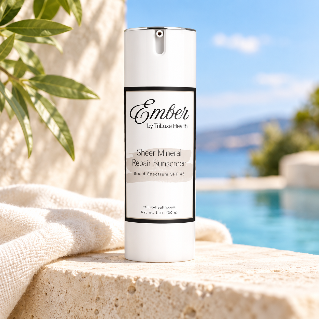 Ember Sheer Mineral Repair Sunscreen SPF 45