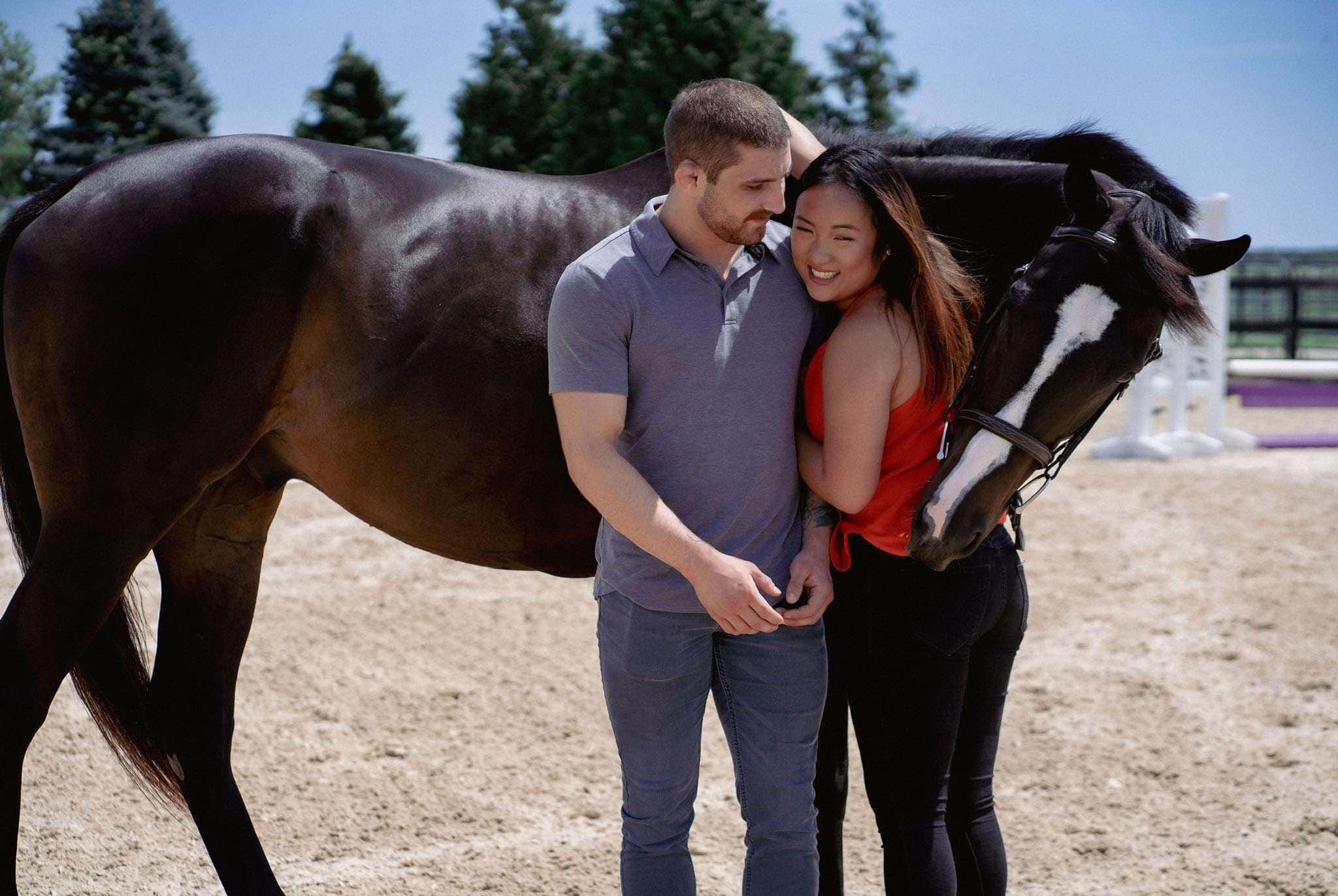 FBM Frances and Dylan with horse Flynn