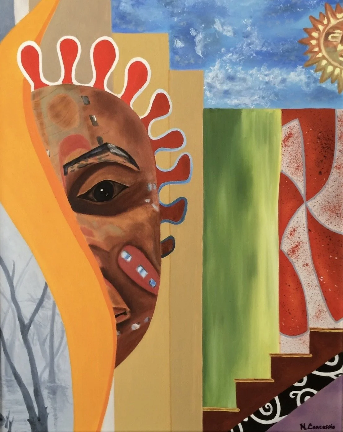 EYES AMONG THE ELEMENTS_24x30in_oil on canvas_2016