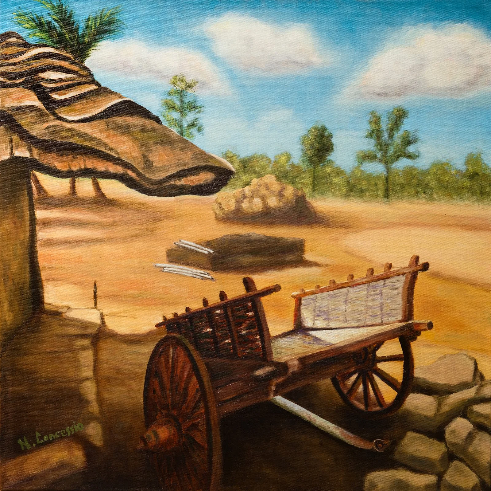 SOLITUDE AT DAYBREAK_24x24in_oil on gallery wrapped canvas_2025