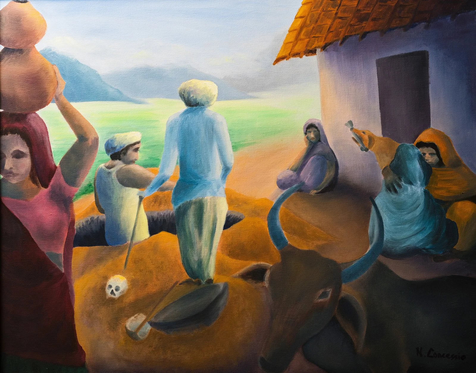 UNEARTHING OF INNOCENCE_24x30in_oil on canvas_2024