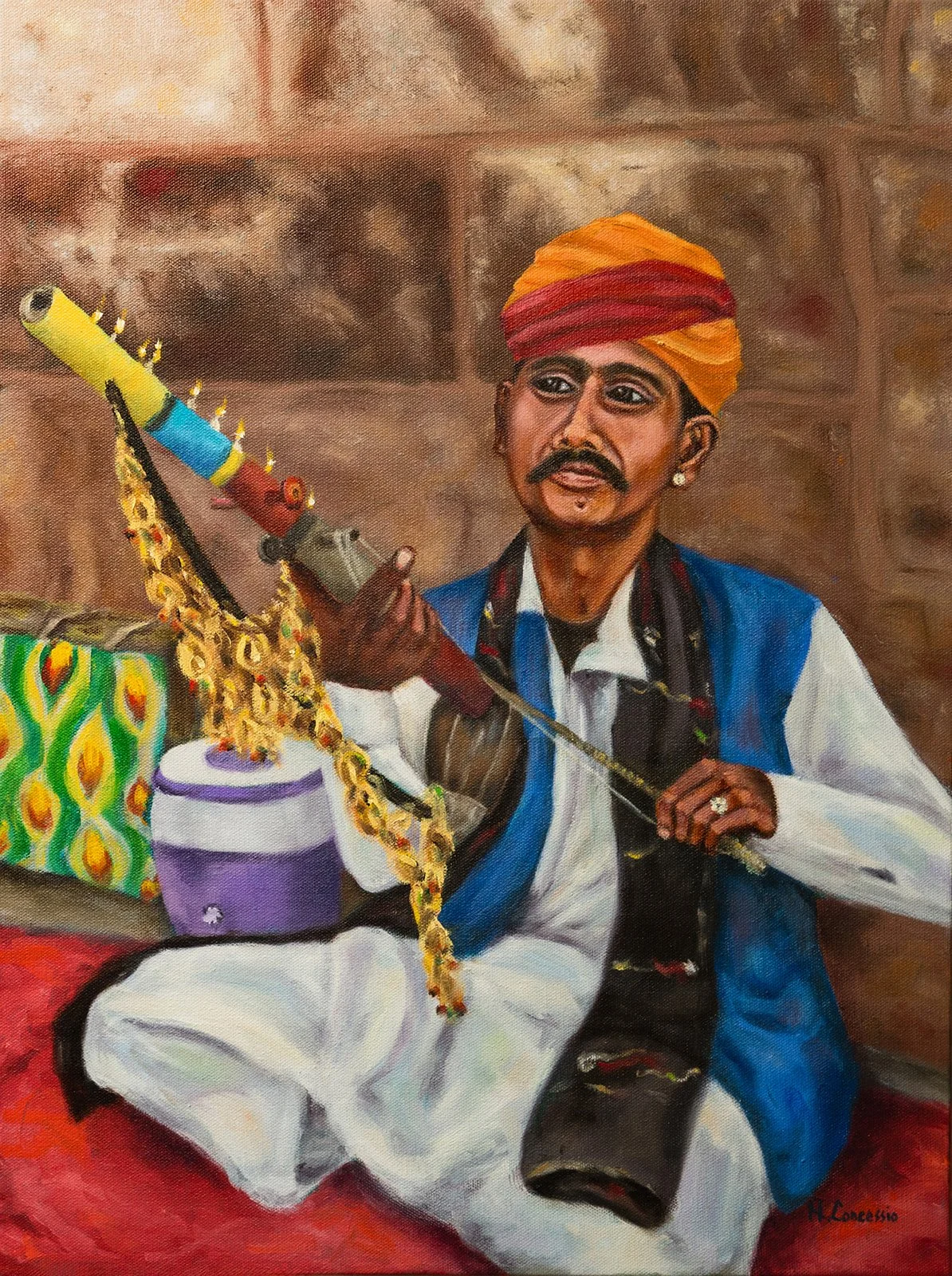 PARTHIV (earthly)_18x24in_oil on gallery wrapped canvas_2025
